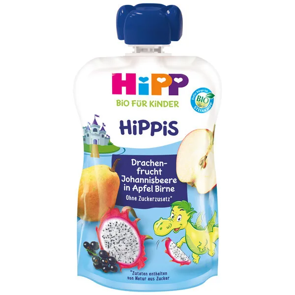 HIPP Hippis fructul dragonului,cocaze,mar,para x100gr — preț și oferte
