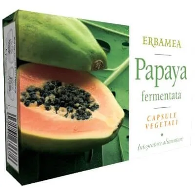 Papaya fermentată 24 capsule vegetariene 493 mg — preț și oferte