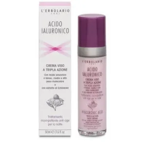 Acid hialuronic triplă acțiune cremă facială anti-îmbătrânire tratament de noapte recompactare 50 ml
