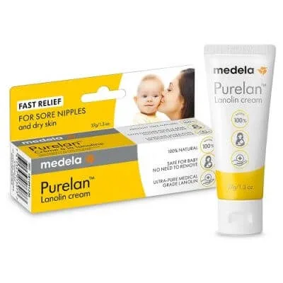 Noua cremă pentru mameloane Purelan și piele uscată 100% lanolină 37 g — preț și oferte