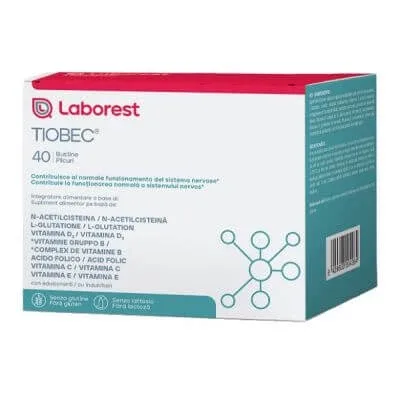 Tiobec 40 pliculețe formulă nouă 590 — preț și oferte