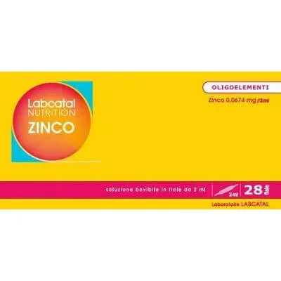 Labcatal nutriție zinc 28 2 ml fiole — preț și oferte
