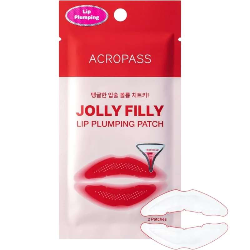Mască de buze pentru volum și hidratare ACROPASS Jolly Filly Lip Plumping Patch, 2 buc — preț și oferte