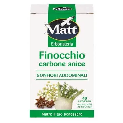 Matt herbalist's shop fenicul cărbune anason 40 comprimate — preț și oferte