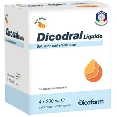 Dicodral soluție lichidă de rehidratare orală 4 x 200 ml — preț și oferte