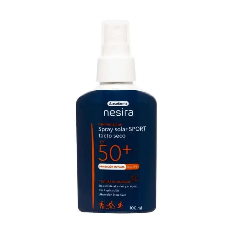 Acofarma Nesira Solar Sport SPF 50+ Spray solar cu atingere uscată 100 ml — preț și oferte