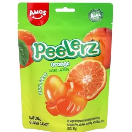 Jeleuri cu portocale Peelerz Gummy Orange, 65 g, Amos — preț și oferte
