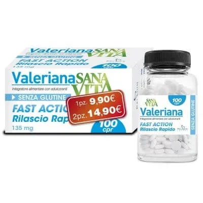 Sanavita valeriană 100 comprimate — preț și oferte