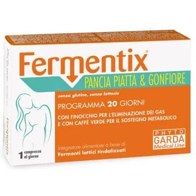 Fermentix stomac plat și balonare 20 comprimate — preț și oferte