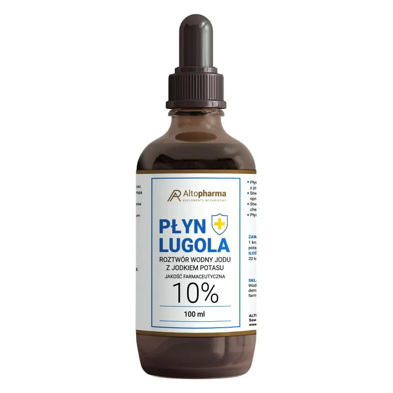 Lichid Lugol 10%, soluție apoasă de iod cu iodură de potasiu, 100 ml — preț și oferte
