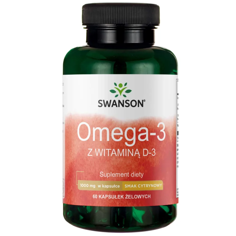 Swanson Omega-3 Fish Oil &amp; vitamina D, aromă de lămâie, 60 capsule gel — preț și oferte