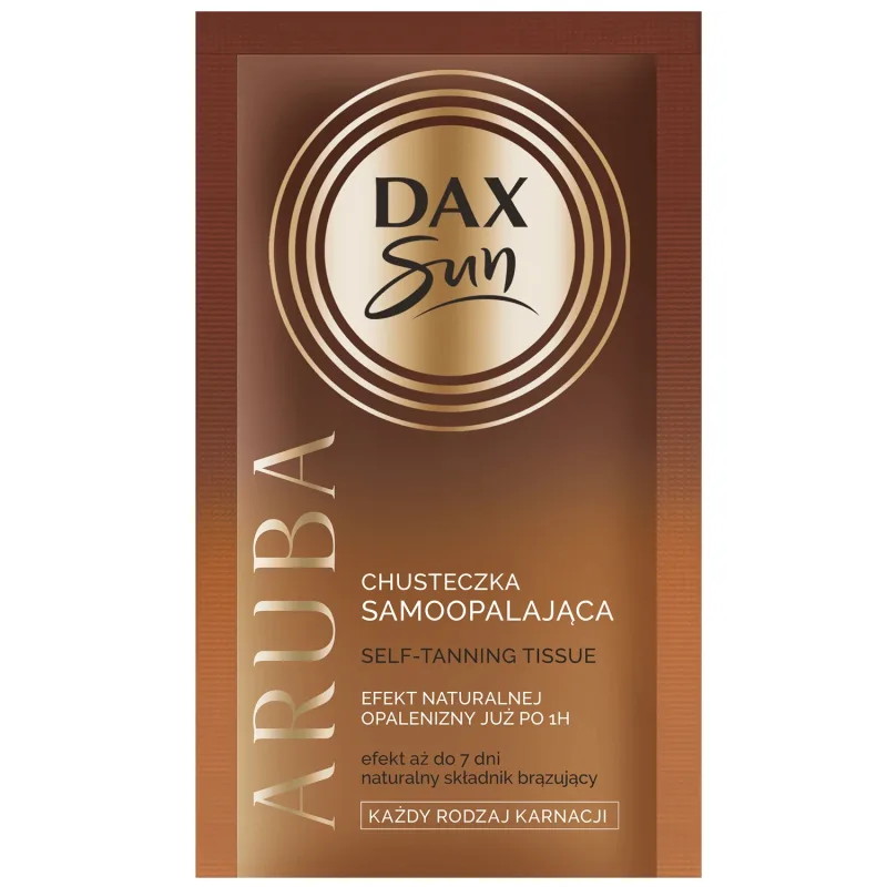 DAX Sun Aruba, șervețel auto-bronzant pentru față și corp, 1 buc — preț și oferte