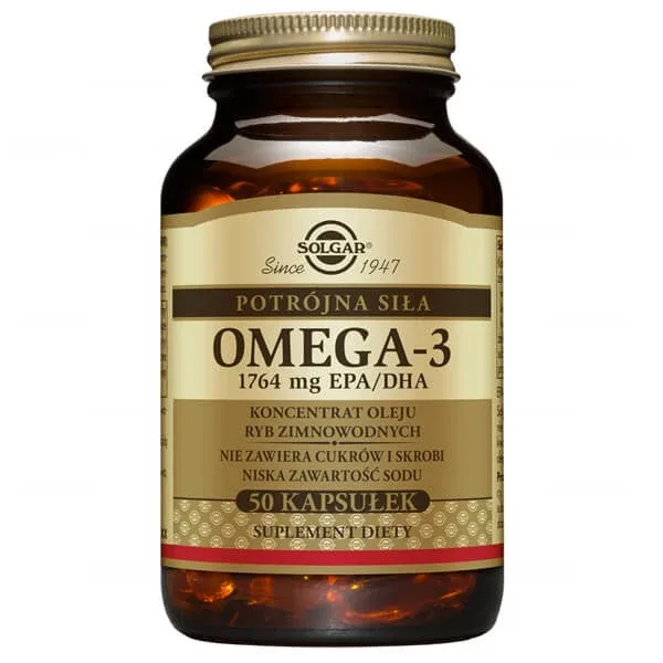 Solgar, Omega 3, puterea triplă a EPA/DHA, 50 capsule — preț și oferte