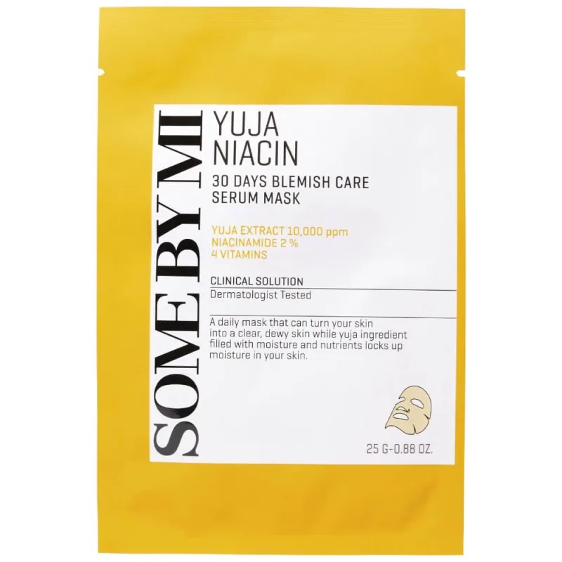 Some By Mi Yuja Niacin Blemish Care Brightening sheet mask-serum, 25 g — preț și oferte