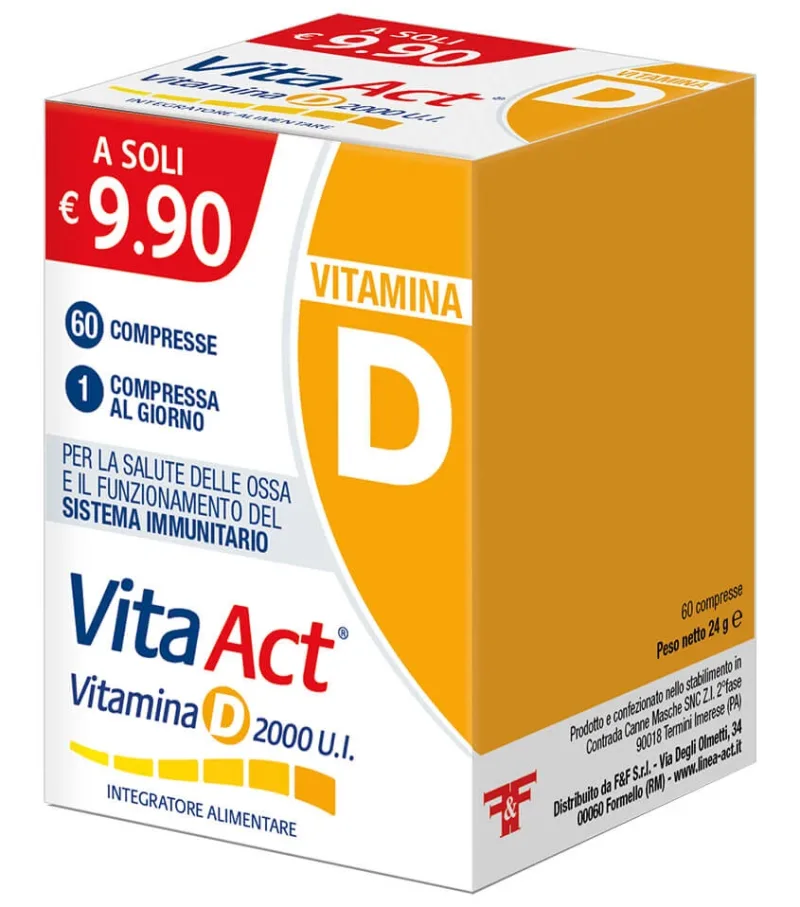 VITA ACT VITAMINA D 2000 U.I 60 CPR — preț și oferte