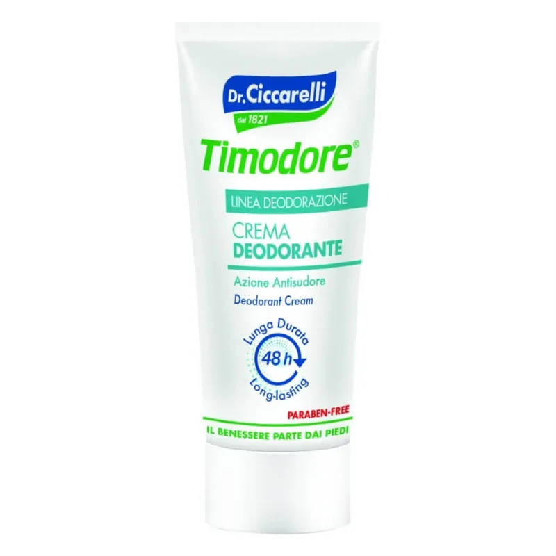TIMODORE CREMĂ DEODORANTĂ PENTRU PICIOARE CU ACȚIUNE ANTISUDORIFICĂ 48H 50ML — preț și oferte