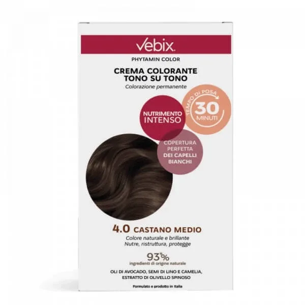 VEBIX TONE-IN-TONE CREMĂ COLORANTĂ PENTRU PĂR 4.0 MARO MEDIU — preț și oferte