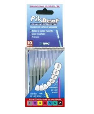 PERII INTERDENTARE PIKDENT CU CAPAC IGIENIC MĂRIMEA 1 (0,4 MM)