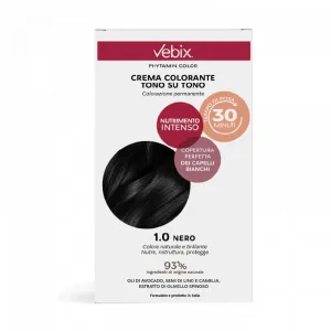 VEBIX TONE-IN-TONE CREMĂ COLORANTĂ PENTRU PĂR 1.0 NEGRU