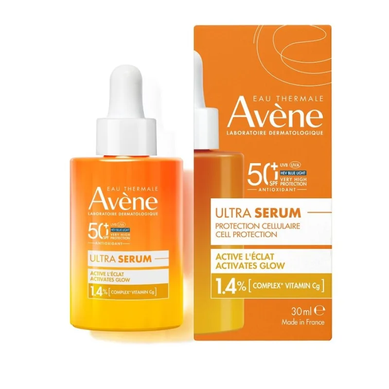 Ultra Serum cu efect de luminozitate si protectie solara SPF 50+, 30 ml, Avene EauThermale Avene — preț și oferte