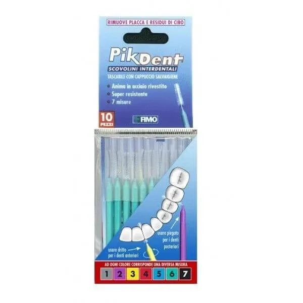 PERII INTERDENTARE PIKDENT CU CAPAC IGIENIC MĂRIMEA 6 (1.0 MM) — preț și oferte