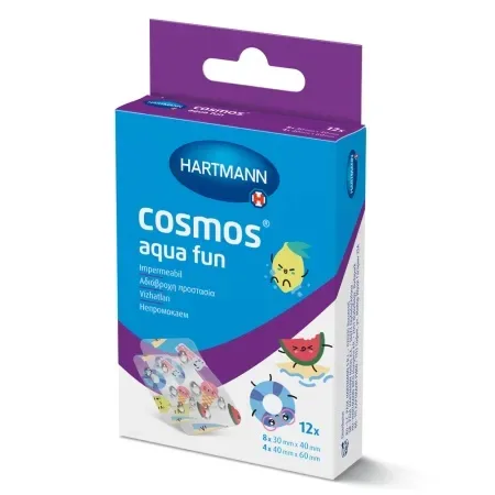Plasturi Rezistenti la Apa Aqua Fun Cosmos, 12 bucati – Hartmann — preț și oferte