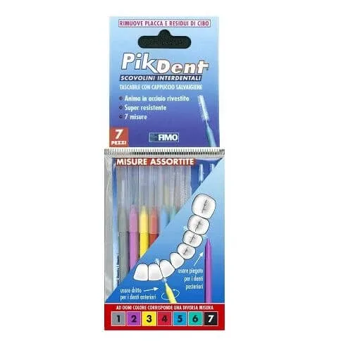 PERII INTERDENTARE PIKDENT CU CAPAC IGIENIC 7 DIMENSIUNI — preț și oferte