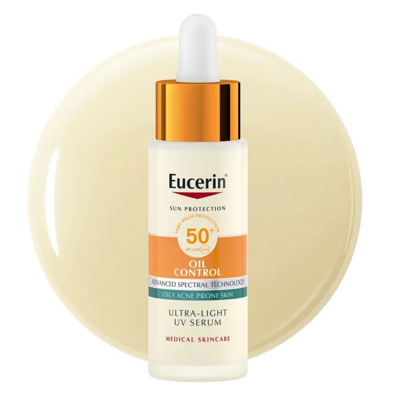 Serum de față Oil Control cu SPF 50+, 30 ml, Eucerin — preț și oferte
