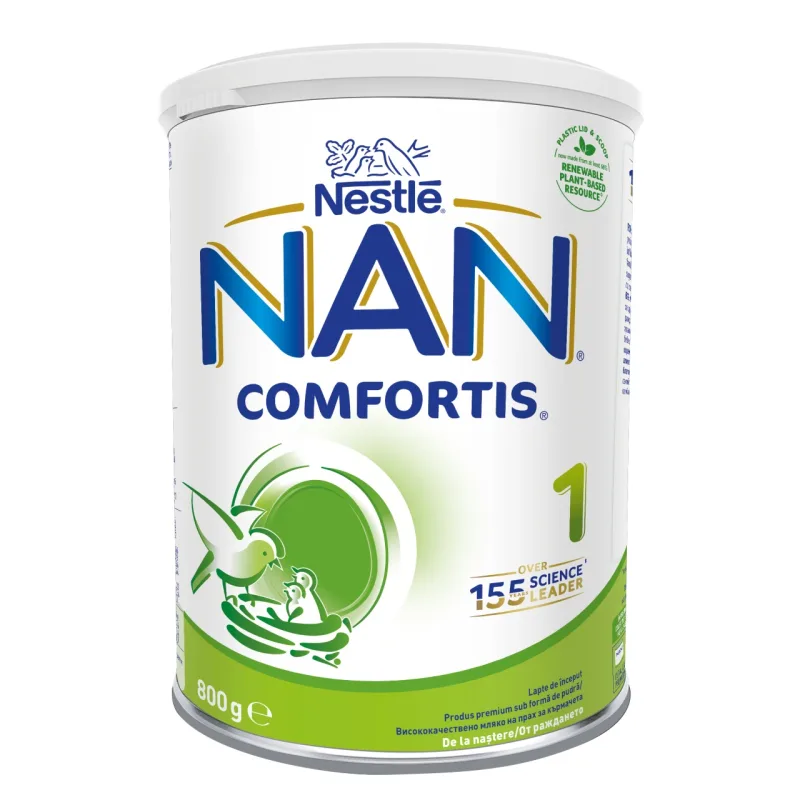 Nestle NAN COMFORTIS 1, 800g – Formula de lapte de inceput pentru bebelusi 0-6 luni — preț și oferte
