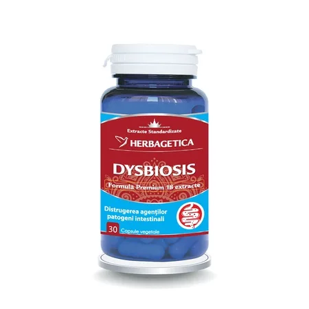 Dysbiosis, 30 capsule, Herbagetica — preț și oferte