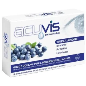 Acuvis picături pentru ochi 10 flacoane 0,5 ml