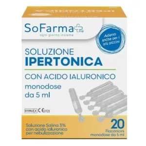 Soluție hipertonică 3% acid hialuronic 20 flacoane 5 ml sofarmapiu'