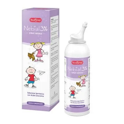 Spray nazal soluție salină hipertonică de clorură de sodiu 3% cu acid hialuronic 100 ml — preț și oferte