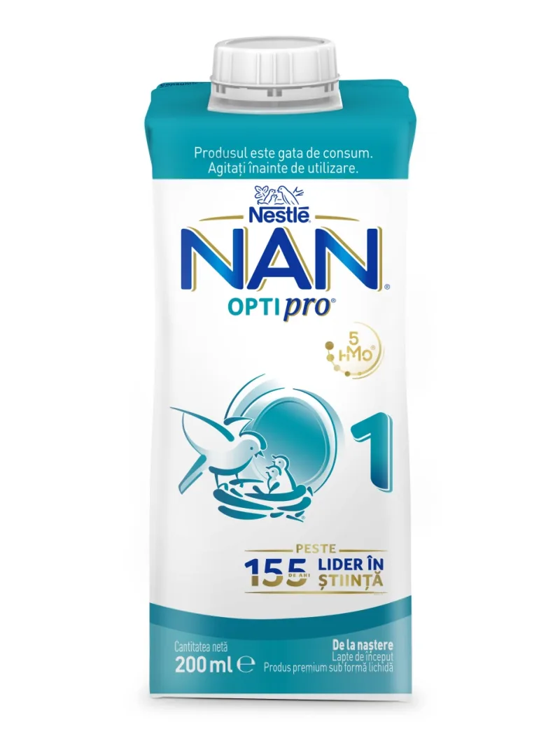 Nestle NAN OPTIPRO 1 RTD, 200ml – Lapte de inceput lichid pentru nou-nascuti — preț și oferte