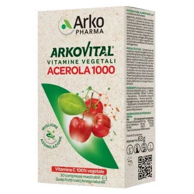 Arkovital acerola 1000 30 comprimate masticabile — preț și oferte