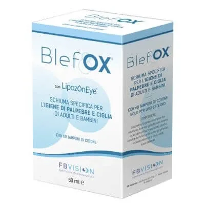 Blefox spumă pentru îngrijirea pleoapelor și genelor 50 ml cu dispenser + 60 de tampoane — preț și oferte