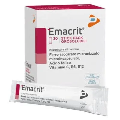Emacrit orosolubil 30 stick pack — preț și oferte