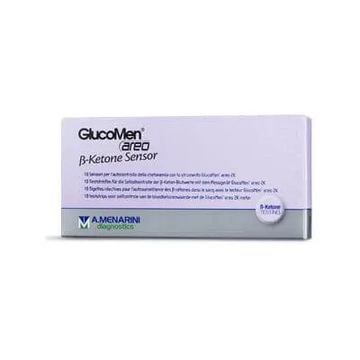 benzi de măsurare a cetonelor glucomen areo b-senzor de cetone 10 bucăți — preț și oferte