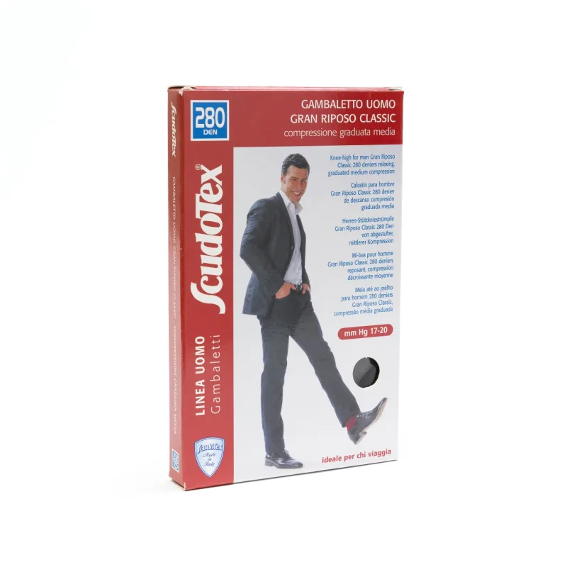 Scudotex S450 ciorapi compresivi barbati gamba 280 den Nero marimea 2 S — preț și oferte