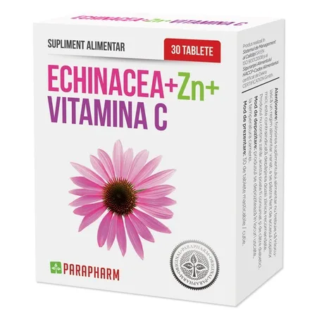 Echinacea + Zinc + Vitamina C, 30 capsule – Parapharm — preț și oferte
