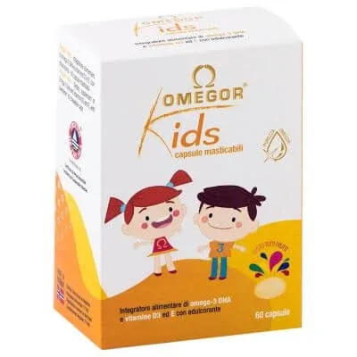 Omegor kids 60 capsule masticabile — preț și oferte