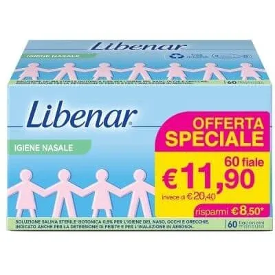 Flacoane izotonice Libenar 60 buc 5 ml — preț și oferte
