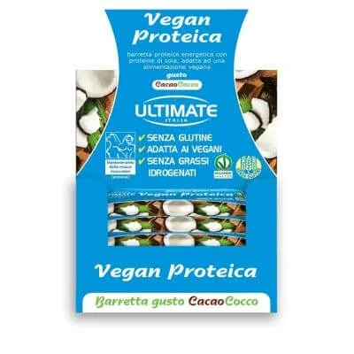Ultimate vegan cacao / cocos bar de proteine 24 bucăți — preț și oferte