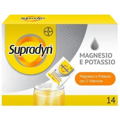 Supradyn magneziu potasiu fără zahăr 14 pliculețe 4 g — preț și oferte