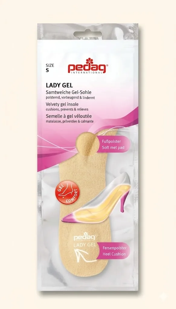 Suport din gel cu microfibră pentru pantofi cu toc Pedag Lady Gel Art 182, mărimea S — preț și oferte