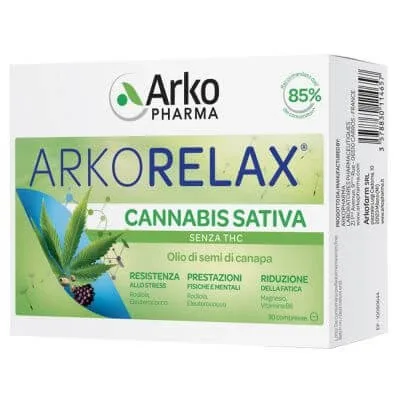 Arkorelax cannabis sativa 30 comprimate — preț și oferte