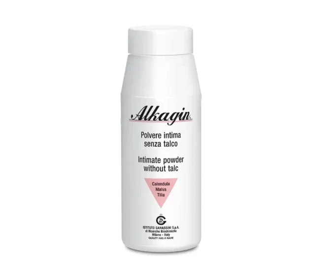 Alkagin pulbere intimă fără talc pentru zona inghinală și perinală 100 g — preț și oferte