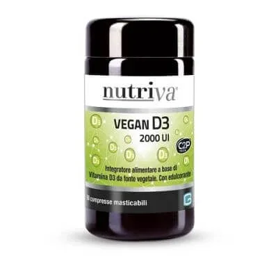 Nutriva vegan d3 60 comprimate 2000 ui — preț și oferte