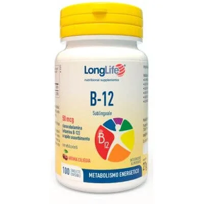 Longlife b12 50mcg sublingual 100 comprimate — preț și oferte