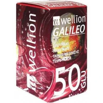 Benzi galileo Wellion 25 glucoză în sânge — preț și oferte